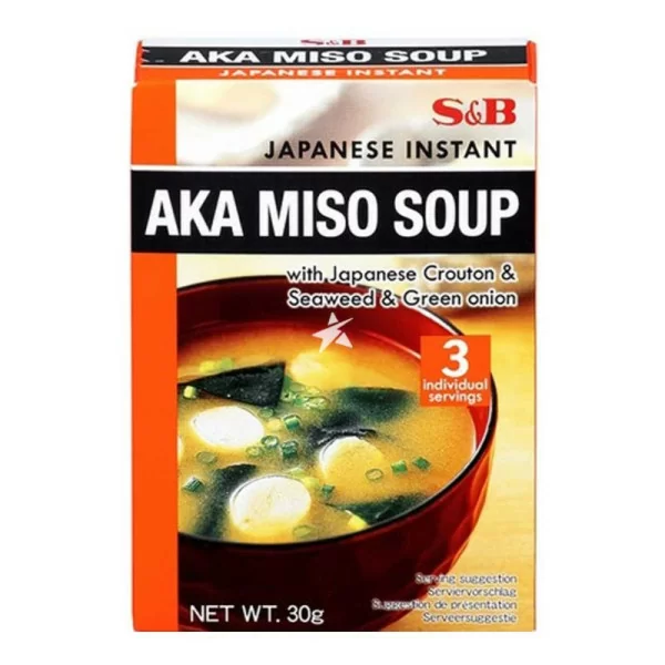 Zuppa di miso con Alga Wakame, crostini e cipolla 30g (3 porzioni)