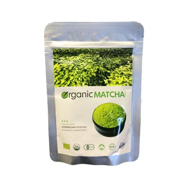 Polvere di tè verde organic matcha qualità premium 50g