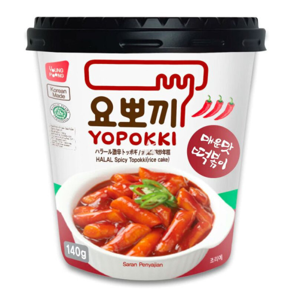 Tteokbokki Spicy gnocchi coreani Yopokki 140g