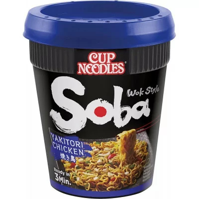 Soba Yakitori Chicken Nissin cup noodles Wok Style 89g