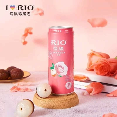 Rio Light Cocktail al brandy con Rosa e Litchi 330ml