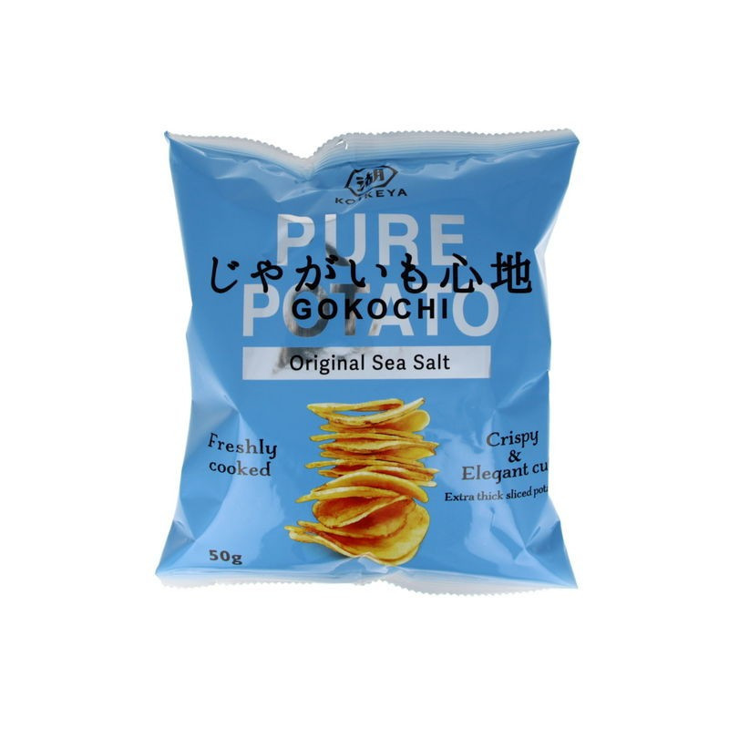 Patatine giapponesi Koikeya Gokochi extra spesse al sale marino 50g
