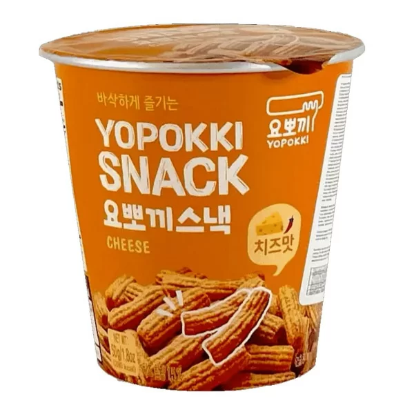 Yopokki Cheese snack chips Coreano al formaggio leggermente piccante 50g