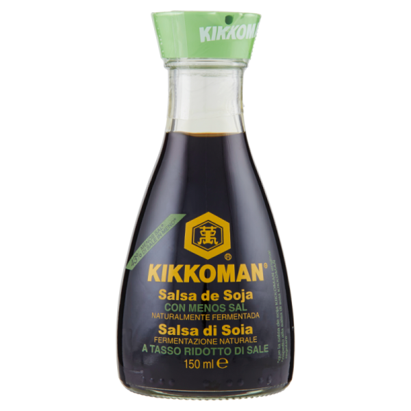 Salsa di Soia Kikkoman a tasso ridotto di sale 150ml