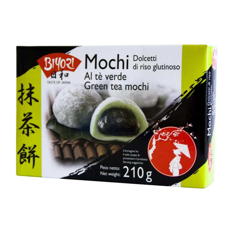 Dolce Mochi di riso glutinoso al tè verde 210g