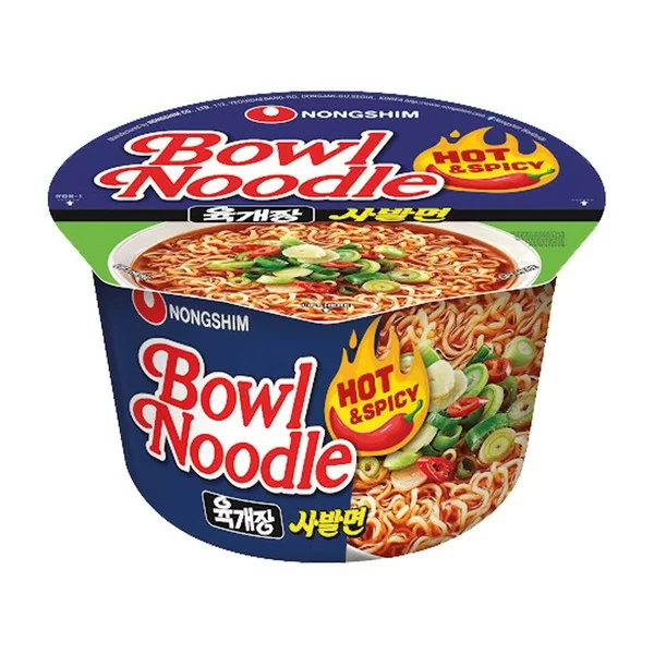 Yukgaejang Bowl Noodle istantanei Hot & Spicy 100g